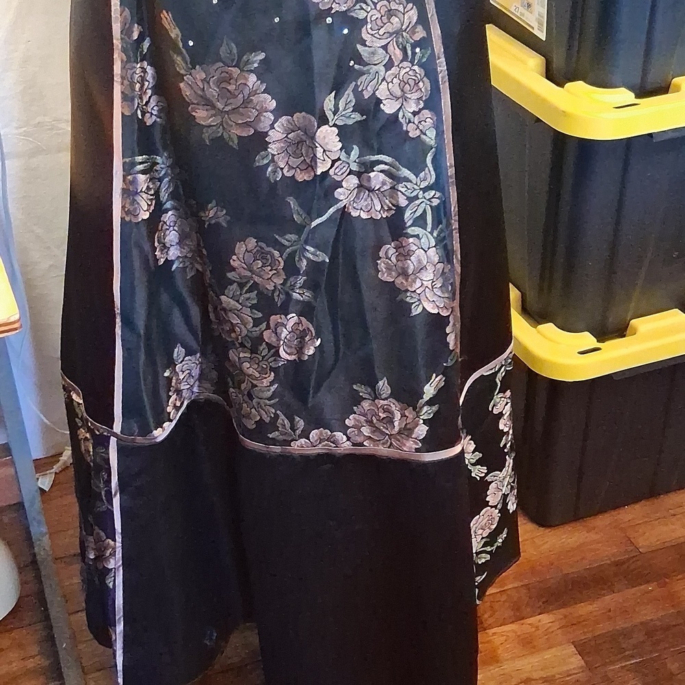 Jessica McClintock Strapless Rose Dress Size 2 - Picture 3 of 15